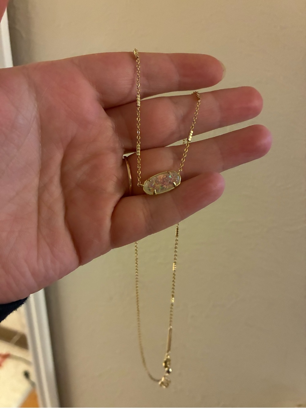 Kendra Scott limited edition gold and white glitter Elisa